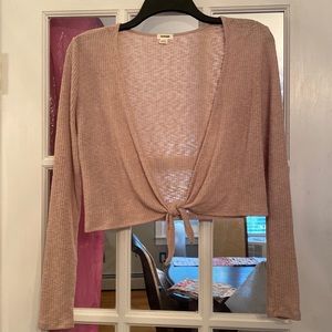 Garage long sleeve tie shirt